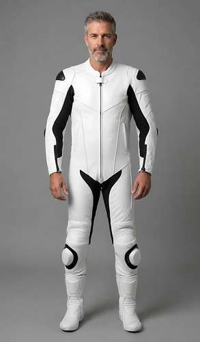 White black motorcycle track - white,