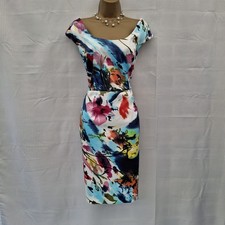 Joseph Ribkoff Dress UK 14 Worn Once Multi Floral Occasion Wedding Mother Bride