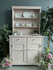 AVAILABLE NOW Lovely professionally upcycled painted vintage Dutch dresser pink