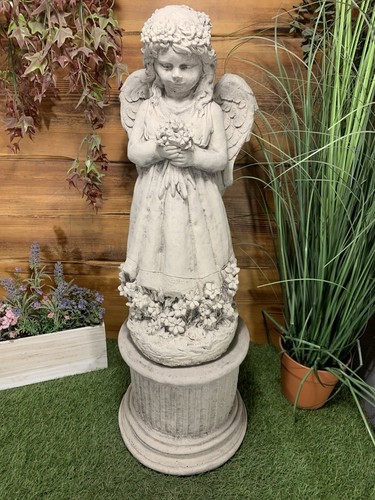 Stone garden large winged - large,