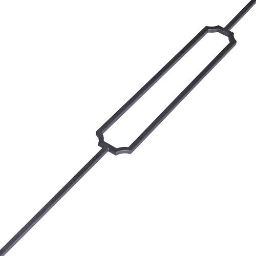 Black metal stair - stair, spindle