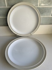 2 x Denby Linen Dinner Plates