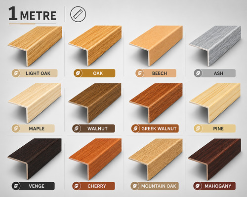 Pvc wood effect corner - corner, 1m
