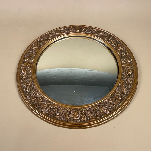 Vintage round gold mirror - vintage,