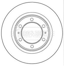 x2 Borg & Beck Brake Disc Pair