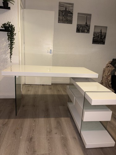 Ikea linnmon white high gloss - high,