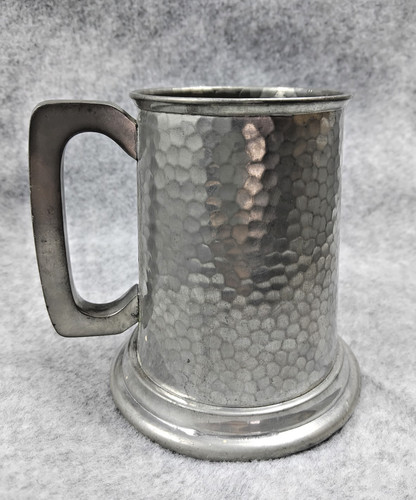 Pewter tankard hammered - tankard,