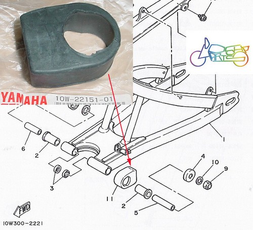 Yamaha rd125lc rz125 swing arm - rz125,