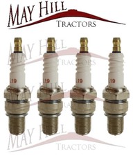 Massey Ferguson TED 35 135 Petrol/TVO Spark Plug Set (4pcs) - Long Reach