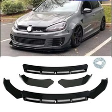 For VW Golf MK4 MK5 MK6 MK7 Gloss Front Bumper Lip Body Spoiler Chin Splitter UK