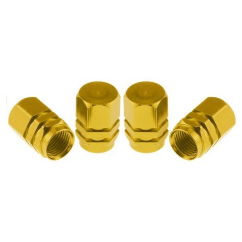Valve dust caps - caps, gold