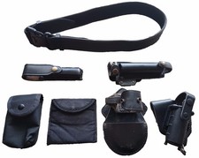 Duty Belt Kit With 6 Pouches Black Nylon Sizes S - XXL Grade B YR-BLTKIT01B