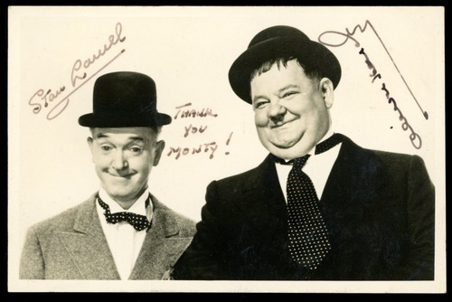 Laurel hardy signed - laurel,