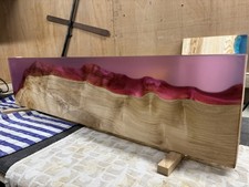 Resin river shelf live edge - shelf,,