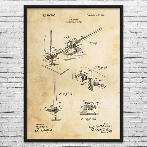Compass cutter patent wall - compass,