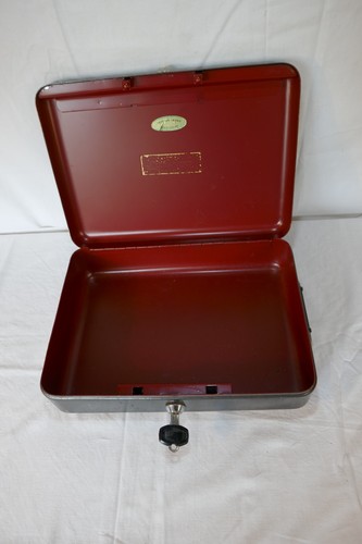 Steel strongbox with key - with,