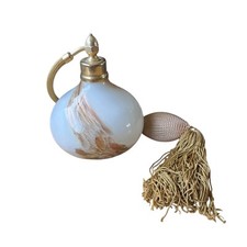 Vintage Glass Perfume Bottle Atomiser Beautiful Sparkling Rose Gold Features