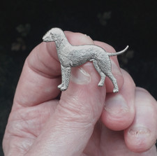 BEDLINGTON  TERRIER KENART METAL DOG BROOCH