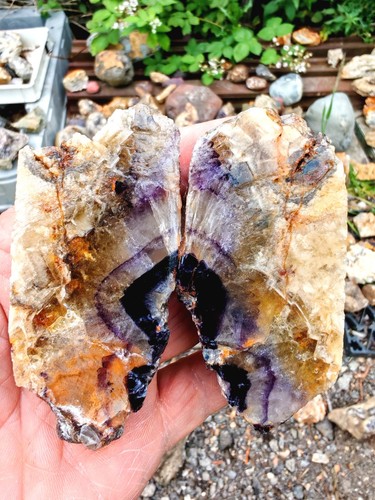 Blue john fluorite crystal - john,