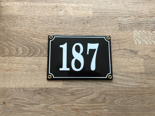 French black enamel metal - black,