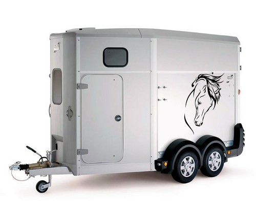 Horse head car trailer box - car,