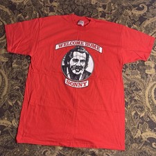 Vtg 90s Welcome Home Sonny Barger Hells Angels Bike Gang Red Shirt Mens Size XL
