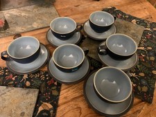 Denby Blue Jetty tea cups and