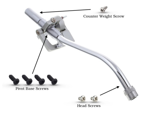 Technics tonearm screw set - tonearm,