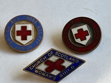 3, Vintage   Enamel Badge's