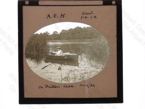 Woman rowing boat - woman,