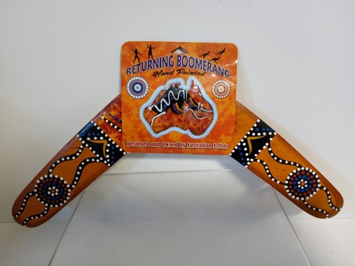 Australian returning boomerang - returning,