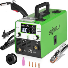 Portable MIG Welder 160A 240V Gasless Flux Core Stick Lift TIG Welding Machine