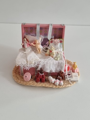 Dolls house childs pink - house,