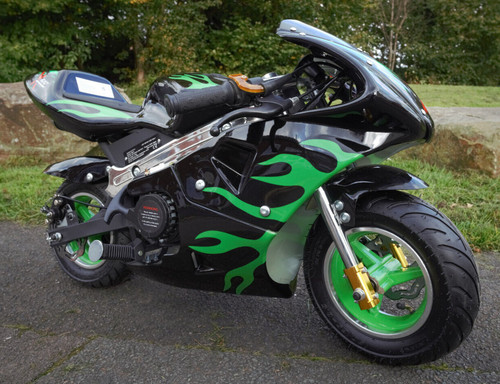 Mini motorcycle green sports - mini,