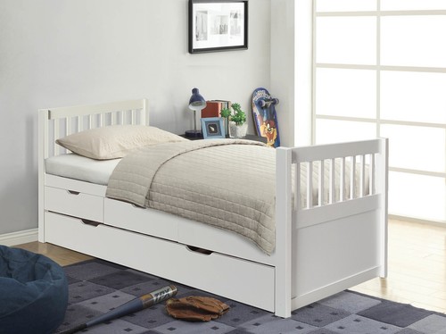 3ft pine trundle bed - bed, with