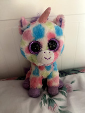 Wishful the Unicorn Beanie Boo - 6 inch - Good condition - Rare and Retired