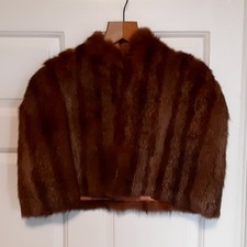 Mid-20th Century Vintage Ladies Fur Shoulder Cape Shawl Stole - Possibly Fox
