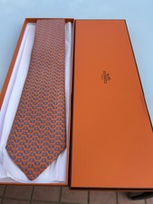 Genuine Hermes Tie, 100% Silk