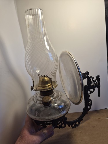 Antique cast iron - cast, lamp