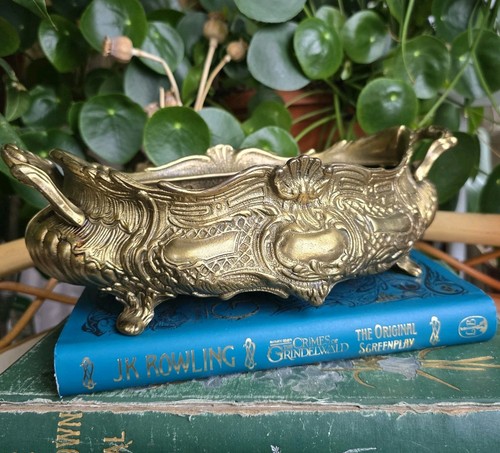 Antique brass jardiniere - antique,