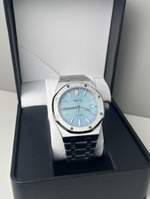 Custom Seiko Mod • “SeikoOak Aqua Blue” | 42mm • NH35 Automatic • Waffle Dial