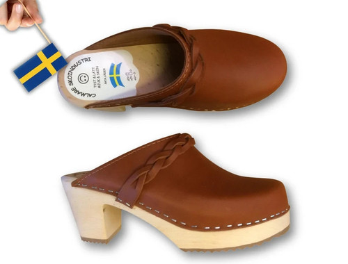 Swedish wooden clog christina - wooden,
