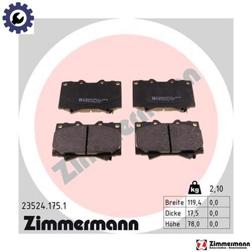 Brake pad set disc - pad,