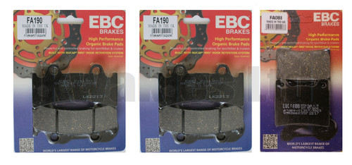 Ebc front and rear brake - and,