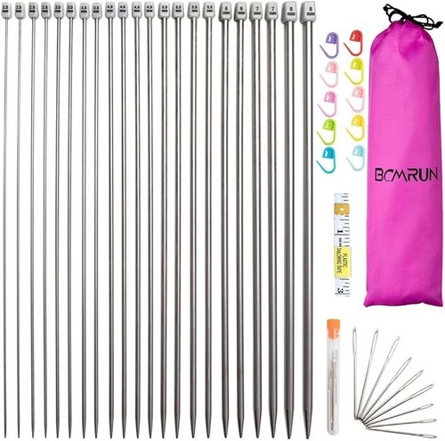 22pcs metal knitting needles - 22pcs,