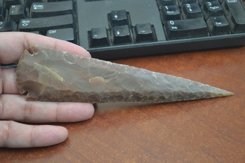 Agate stone spearhead - agate,