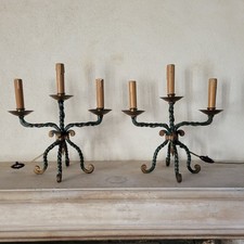 french pair of 1940s candelabra