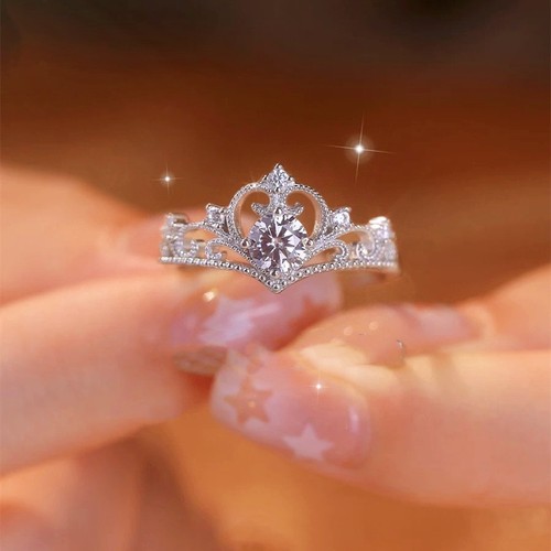 Queen crown adjustable ring - crown,