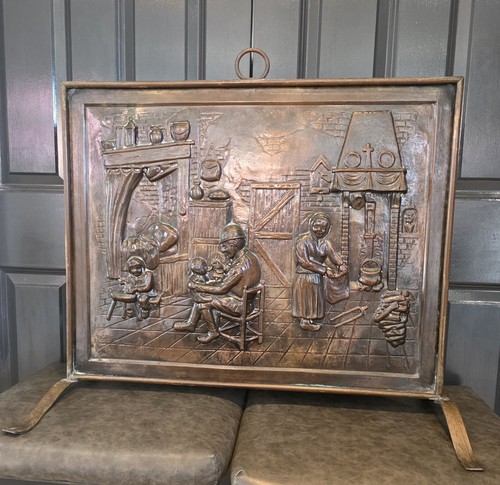 Large vintage copper fire - large,