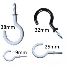 10 pack of cup hook screw in